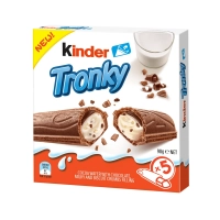 Шоколадный батончик Kinder Tronky с кусочками печенья 90г