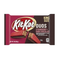 Батончик Kit Kat Duos Chocolate Strawberry King Size Полуничний 85г