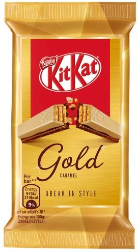 Батончик Kit Kat Gold золотая карамель