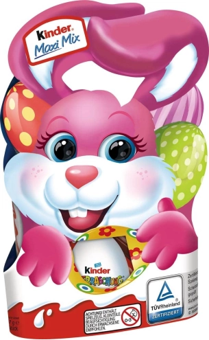 Набір Кіндер Пасхальний Kinder Maxi Mix Easter Рожевий Кролик 157г