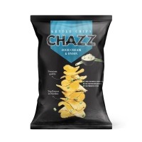 Чіпси Chazz Potato Chips Sour Cream and Onion Сметана та Цибуля 90г
