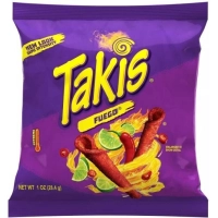 Екстра гострі Чіпси Takis Fuego Hot Chili Pepper & Lime Extreme Spicy Tortilla Чилі і Лайм 28.4г