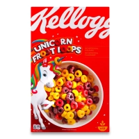 Пластівці на сніданок Kellogg's Froot Loops Unicorn фруктові колечка 375г