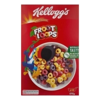 Пластівці на сніданок Kellogg's Froot Loops Parrot фруктові колечка 375г