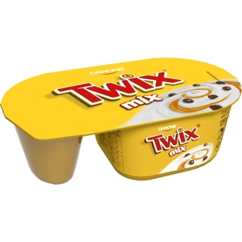Йогурт із карамеллю та шматочками Твікс Danone Twix 120г