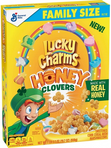 Сухой лимитированный завтрак Lucky Charms Honey Clovers 558г