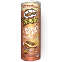 Чипсы Pringles Ростбиф и Горчица 165г
