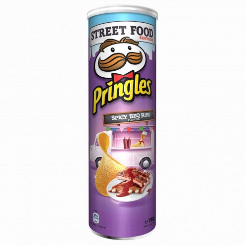 Чипсы Pringles Пряные Рёбрышки Барбекю 200г