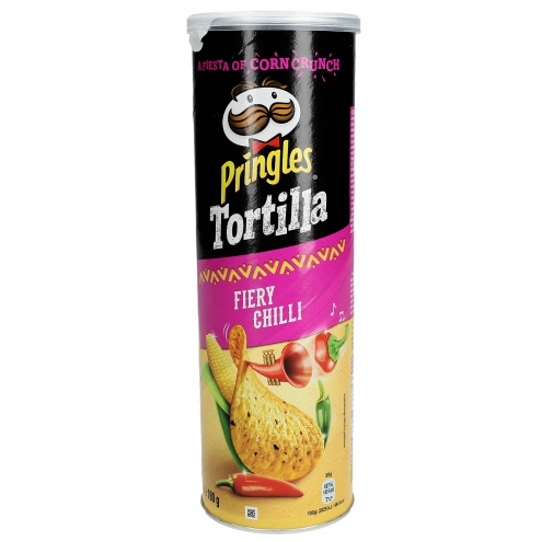 Кукурудзяні чіпси Pringles Tortilla Fiery Chilli