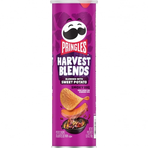 Чипсы Принглс Барбекю Pringles Harvest Blends Smoky BBQ Potato Crisps Chips 158г
