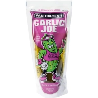 Кислий гострий огірок Van Holten's Jumbo Garlic Joe Pickle з часником 196г