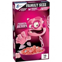 Сухий сніданок із маршмелоу та полуничним смаком Franken Berry Cereal with Monster Marshmallows Limited Edition 453.59г