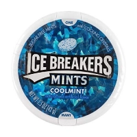 Мятные конфеты без сахара ICE BREAKERS Mints Coolmint Sugar Free 42г