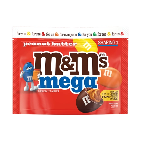 Драже M&M'S Peanut Butter Mega Арахисовая паста 240 г