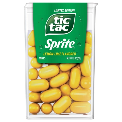 Драже Tic Tac Sprite Lemon-Lime Flavored Спрайт зі смаком Спрайту Лимон-Лайм 29г