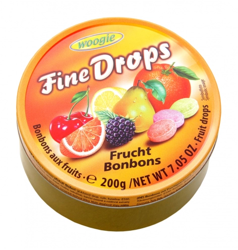 Леденцы драже Fine Drops Fruit Bonbons 200г