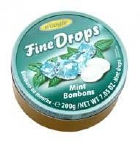 Льодяники драже Fine Drops Mint Bonbons 200г