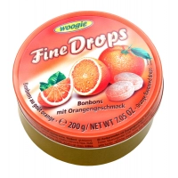 Леденцы драже Fine Drops Orange Bonbons 200г