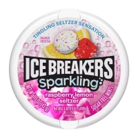 Освіжаючі драже Ice Breakers Sparkling Sugar Free Mints без цукру (Малина Лимон) 42г