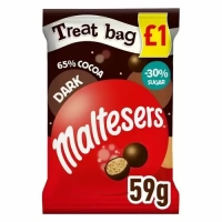 Конфеты шоколадные шарики Maltesers Dark 59г