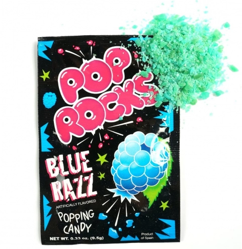 Стреляющие конфетки Pop Rocks Голубая Малина