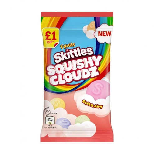 Драже Skittles Squishy Cloudz Fruits 70г