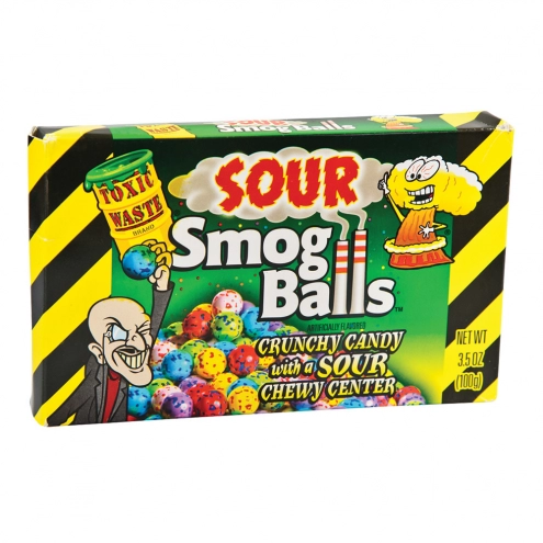 Кислые конфеты Toxic Waste Smog Balls 100г