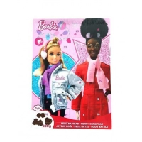 Адвент календар для дівчинки з шоколадними фігурками Dolci Barbie Chocolate Advent Calendar 280г
