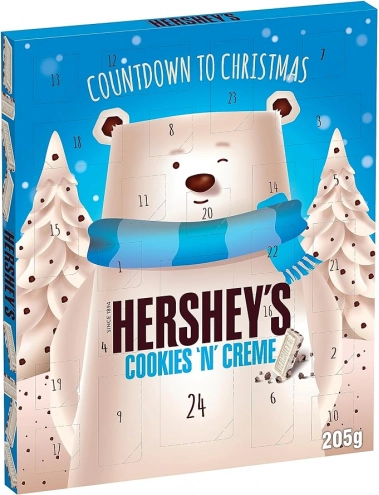 Адвент Календар з білим шоколадом Hershey's Cookies 'N' Creme Advent Calendar 205г