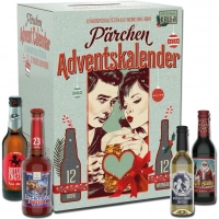 Алкогольный Адвент календарь с вином и пивом 24 бут. Kalea Adventskalender für Paare