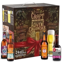 Пивний Адвент календар 24 x 0.33л з фірмовим келихом Kalea Craft Beer Adventskalender 2023 