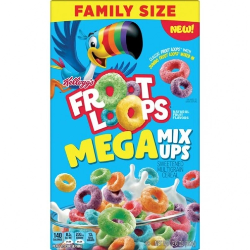 Сухий сніданок kellogg's Froot Loops Mega 357г