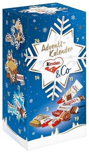Адвент календарь со сладостями Kinder & Ferrero Selection Adventskalender 295г