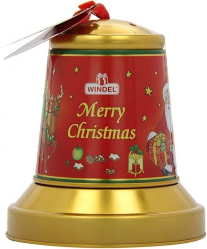 Музична скринька Різдвяний дзвіночок із цукерками праліне Windel Musical Bell 85г