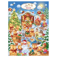 Адвент календарь с шоколадными конфетами Lindt Teddy Winter Wonderland Chocolate Advent Calendar 170г