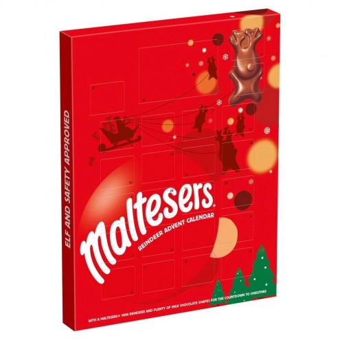Адвент календарь с шоколадными оленями Maltesers Reindeer Chocolate Christmas Advent Calendar 108г