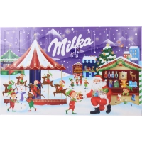 Адвент календарь Milka с шоколадными конфетами Adventskalender mit Naps 119.6г