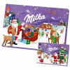 Адвент Календар Мілка з шоколадними фігурками Milka Advent Calendar "Санта з санями" 200г