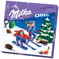 Адвент Календарь с шоколадом и печеньем Milka Oreo Advent Calendar 286г