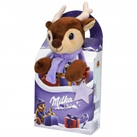 Новорічний набір Мілка з іграшкою та цукерками Milka Magic Mix Reindeer Оленятко