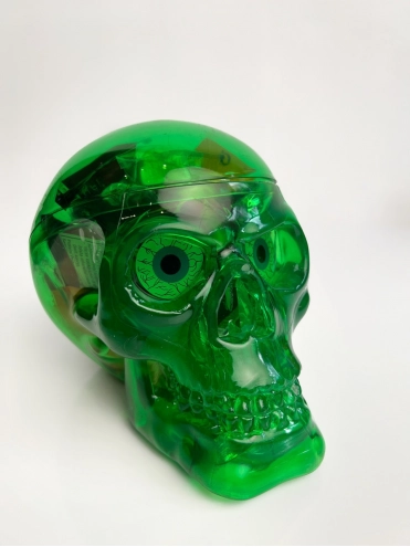 Набір солодощів на Хелловін Зелений Череп Halloween Skull Green 535г