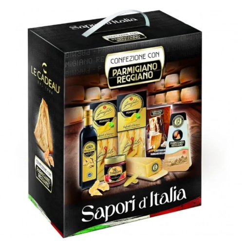Подарунковий набір італійських продуктів з Пармезаном Sapori D'italia Parmigiano Reggiano 6 компонентів