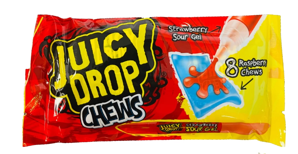 Жвачки Juicy Drop Taffy Candy Красная упаковка (по 15/06/2023)