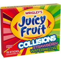 Жвачка Juicy Fruit Collisions Клубника Арбуз