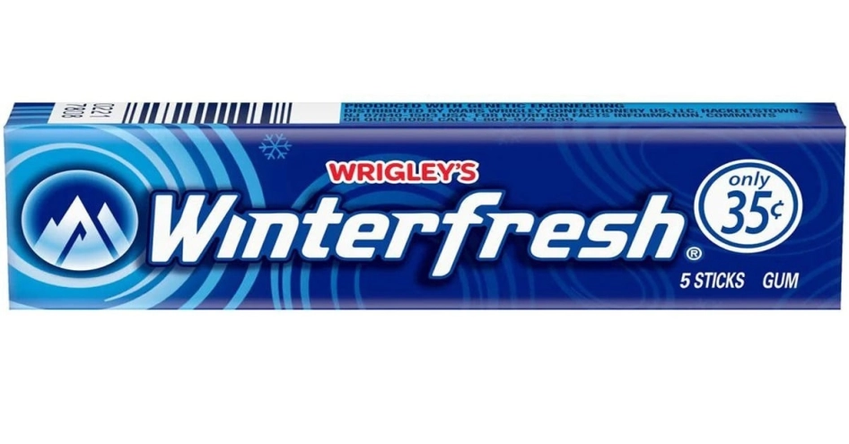 Жевательная резинка Wrigley Winterfresh Зимняя свежесть 1шт