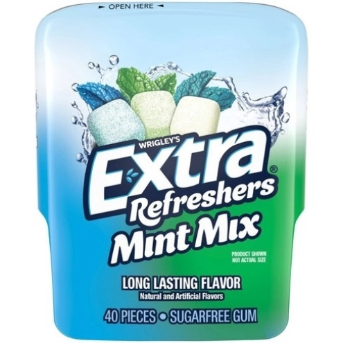 М'ятна жуйка Асорті EXTRA Refreshers Mint Mix Chewing Gum Sugar free Без цукру 40шт