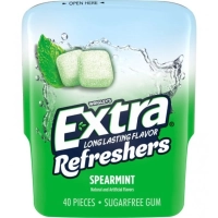 Мятная жвачка Без сахара EXTRA Refreshers Spearmint Chewing Gum Sugar free 40шт