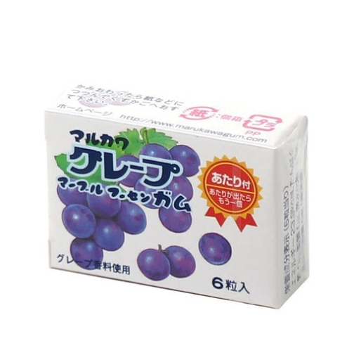 Японська жуйка Marukawa Seika Grape Виноград (6 кульок) 6.5г