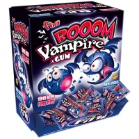 Блок цукерки з жуйкою (фарбують язик) Fini Booom Vampire + Gum 200 шт