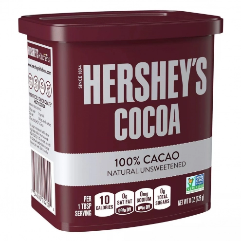 Какао без сахара Hershey's Unsweetened Cocoa 226г